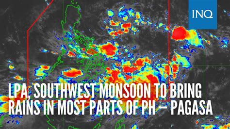 LPA, southwest monsoon to bring rains to most parts of PH — Pagasa.